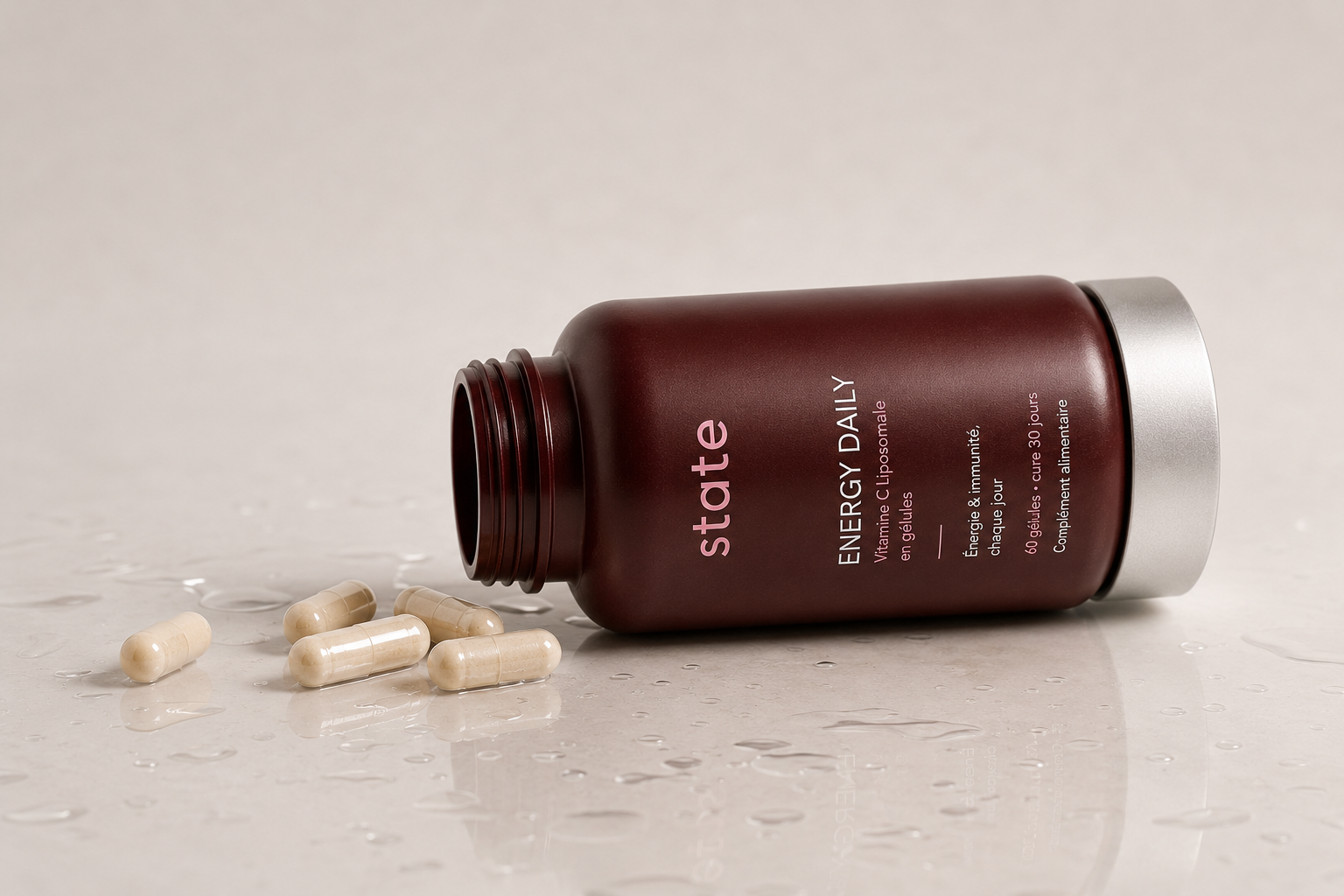 Burgundy State supplement jar with capsules, how to read a label article cover