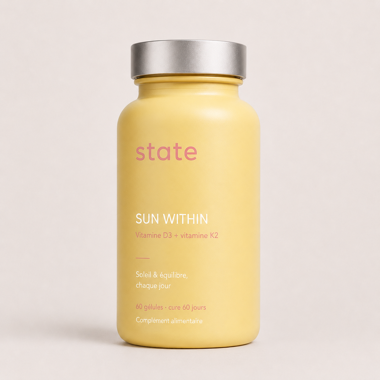 Sun Within by state, lemon jar, vitamin D3 and K2
