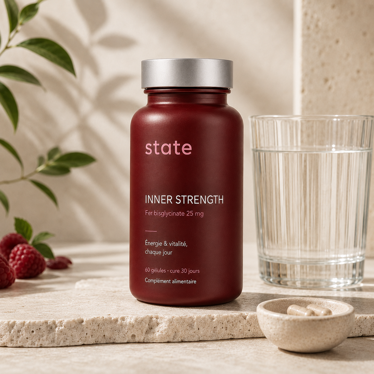 Inner Strength by state, packaging detail