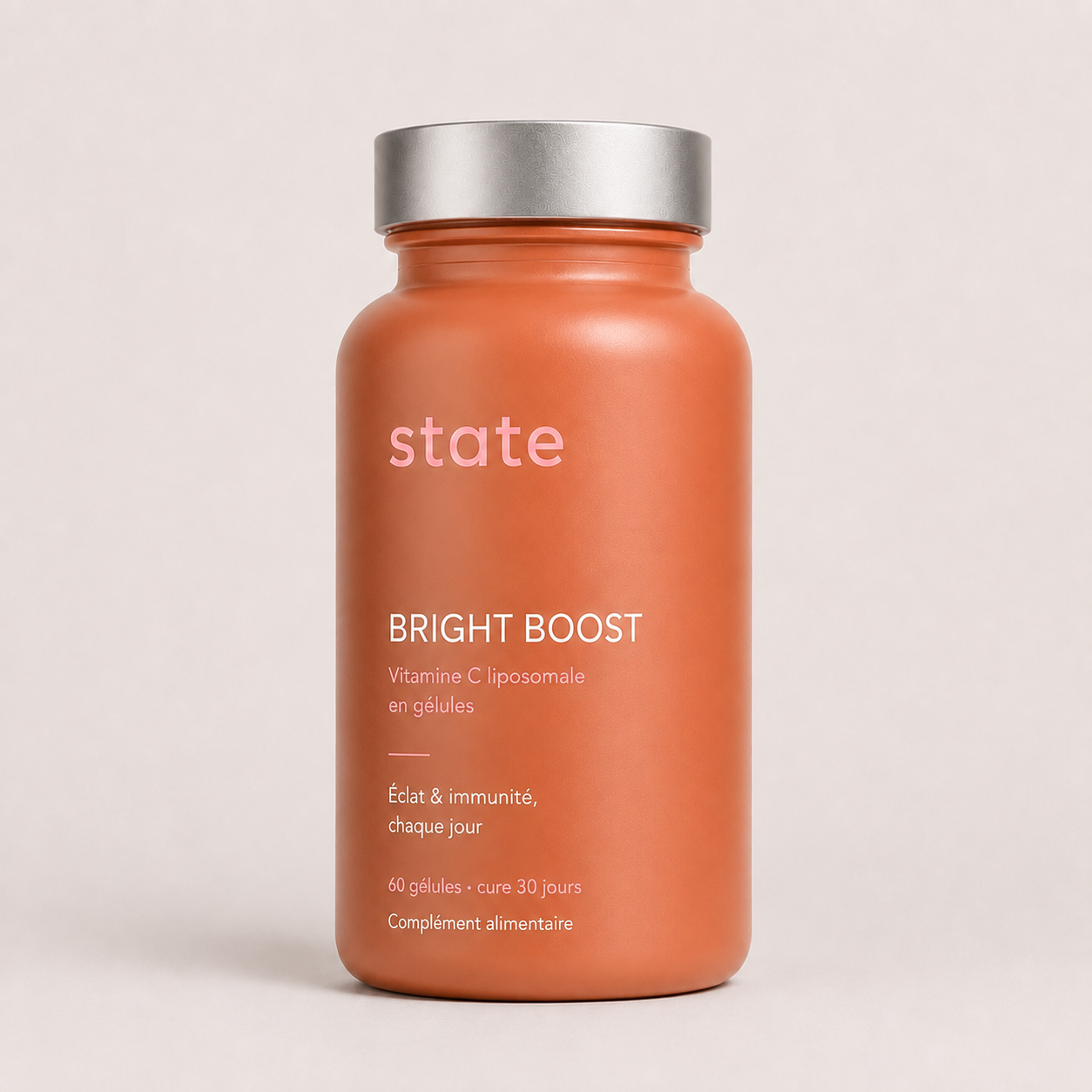 Bright Boost by state, apricot jar, liposomal vitamin C