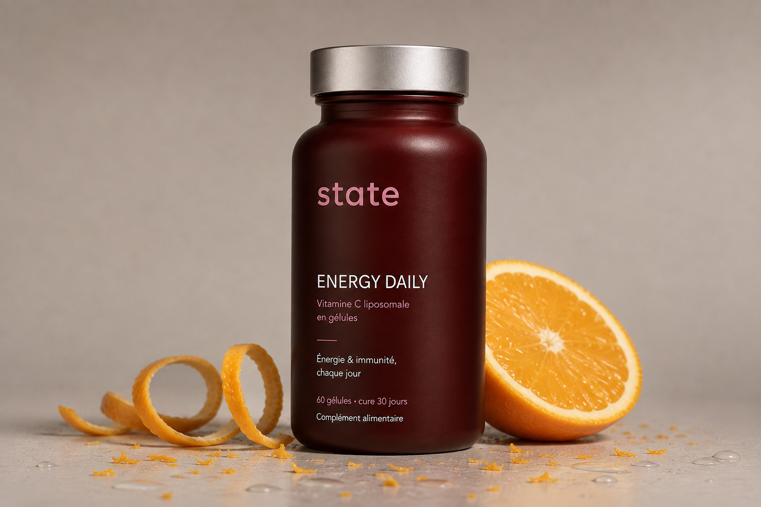 Vitamin C editorial still life, State liposomal vitamin C guide