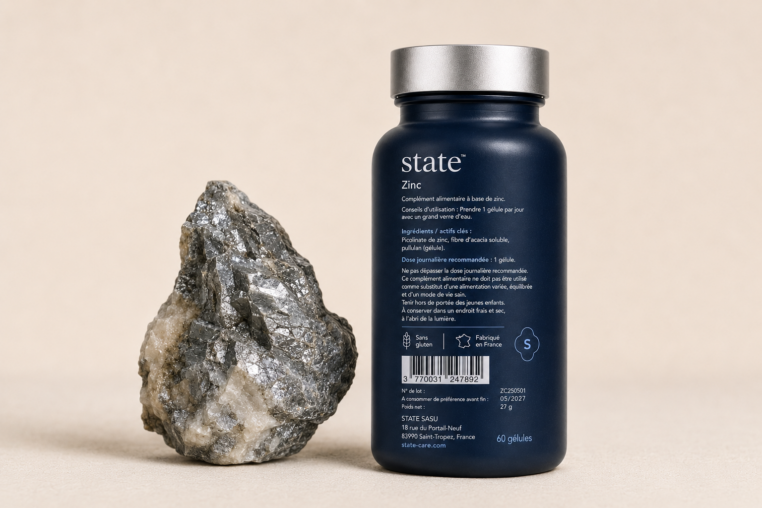 Zinc editorial still life, State zinc picolinate guide