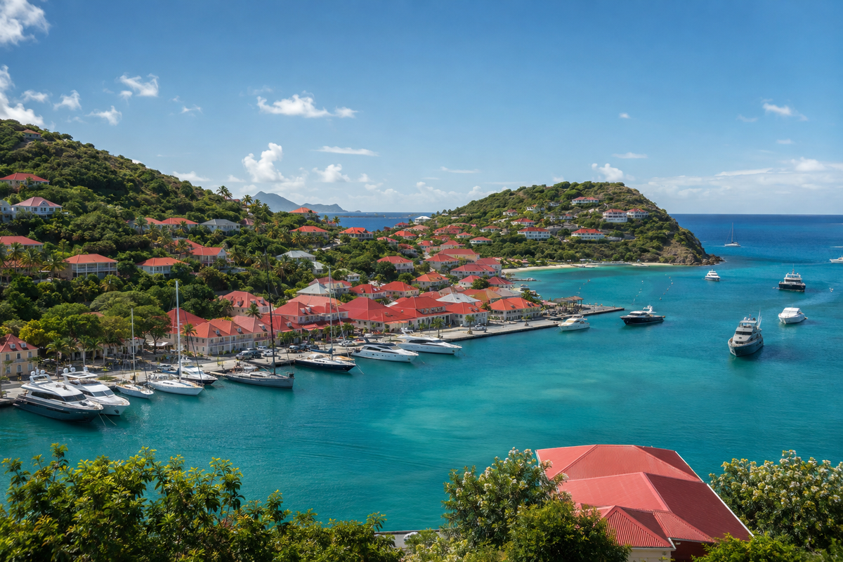 Saint-Barthélemy coastline for State IV Drip St Barts