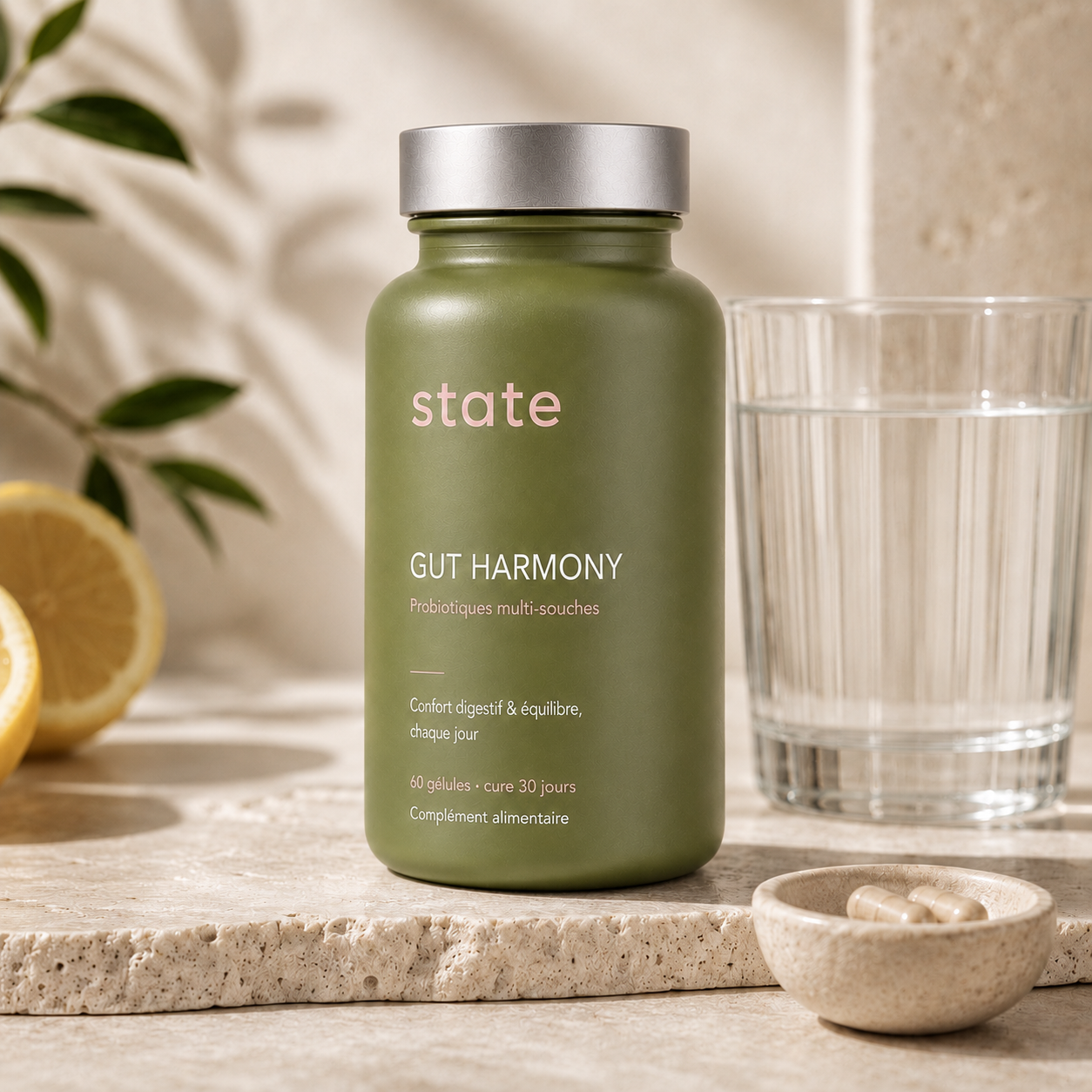 Gut Harmony by state, multi-strain probiotics