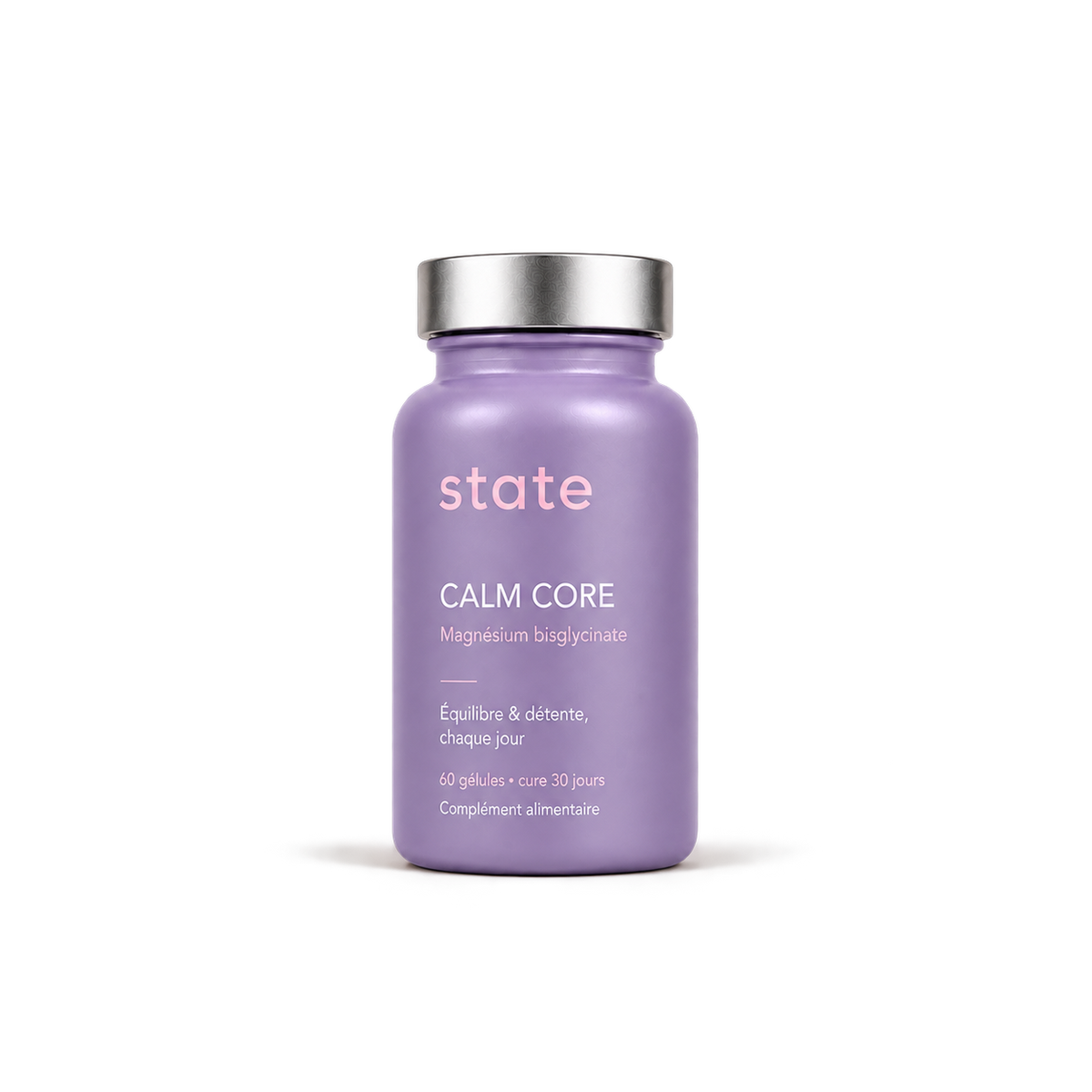 Calm Core magnesium bisglycinate by State, 60 capsule jar