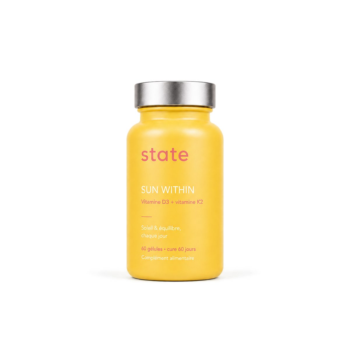 Sun Within vitamin D3 and K2 by State, 60 capsule jar