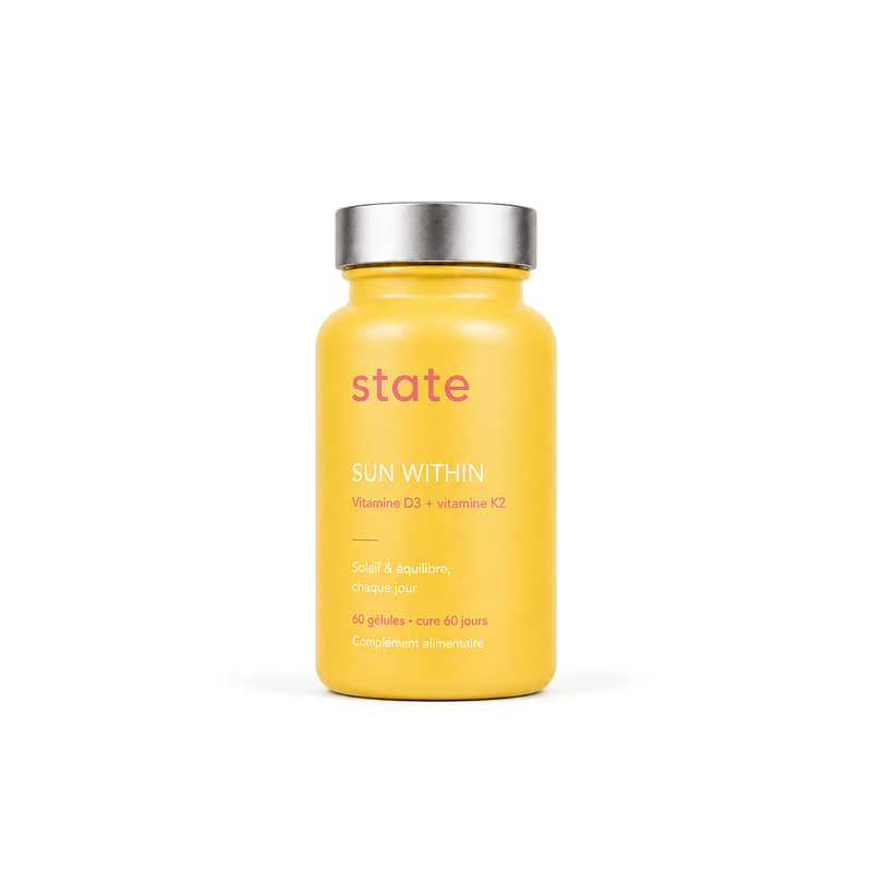 Sun Within vitamin D3 and K2 by State, 60 capsule jar